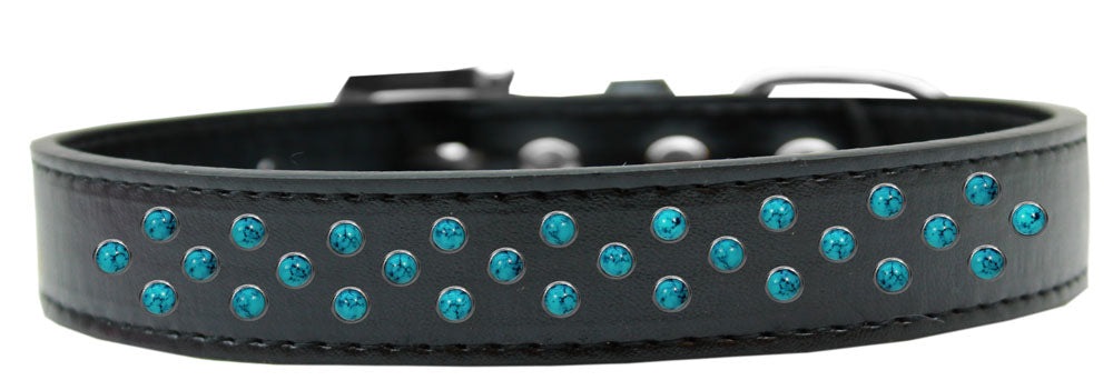 Dog, Puppy & Pet Fashion Collar, "Southwest Turquoise Pearl Rimsets Sprinkles"