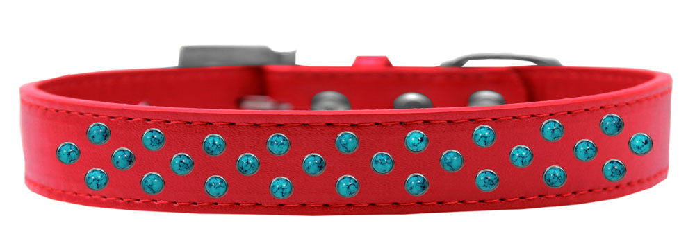 Dog, Puppy & Pet Fashion Collar, "Southwest Turquoise Pearl Rimsets Sprinkles"