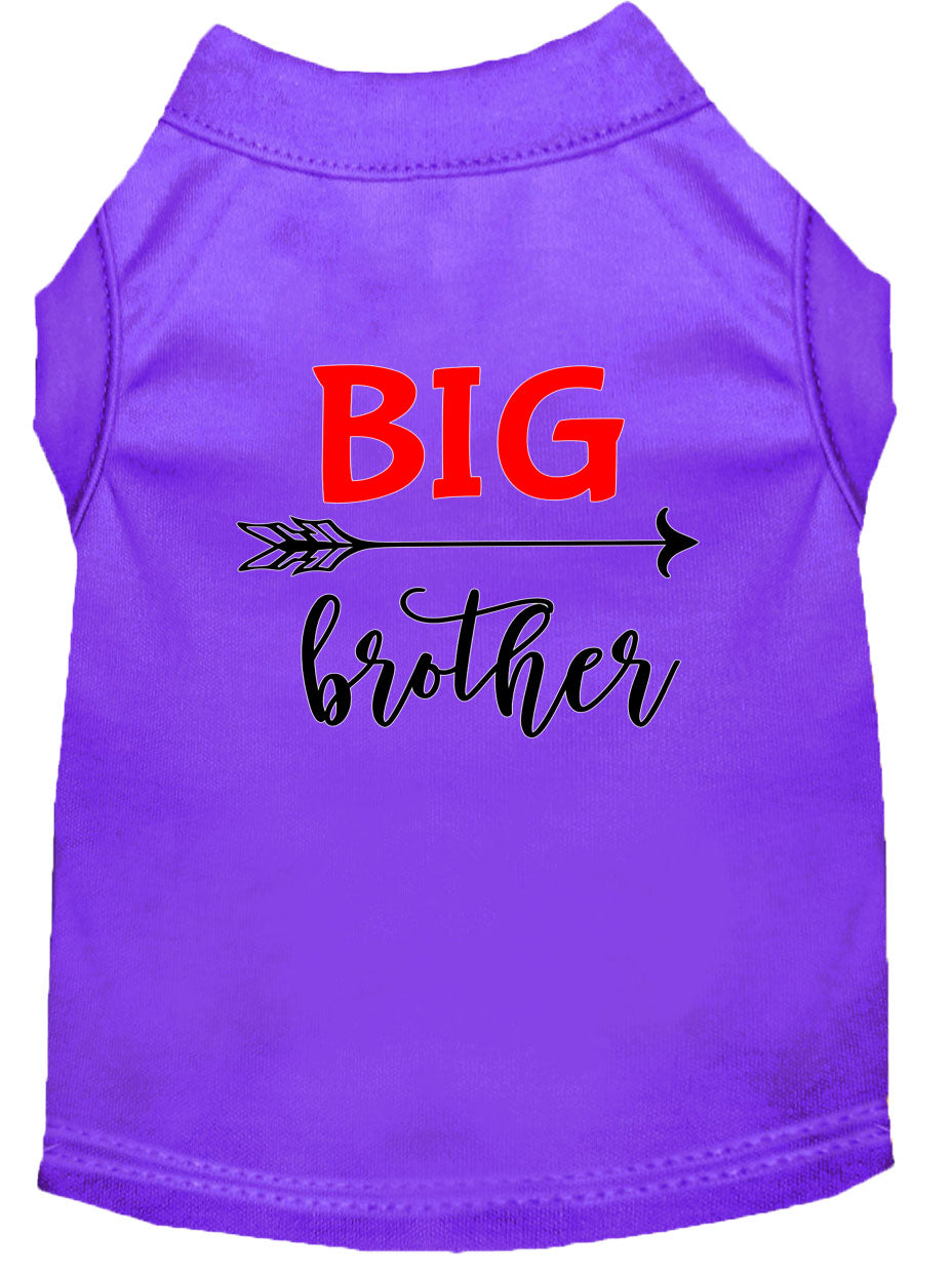 Pet Dog & Cat Shirt Screen Printed, "Big Brother"