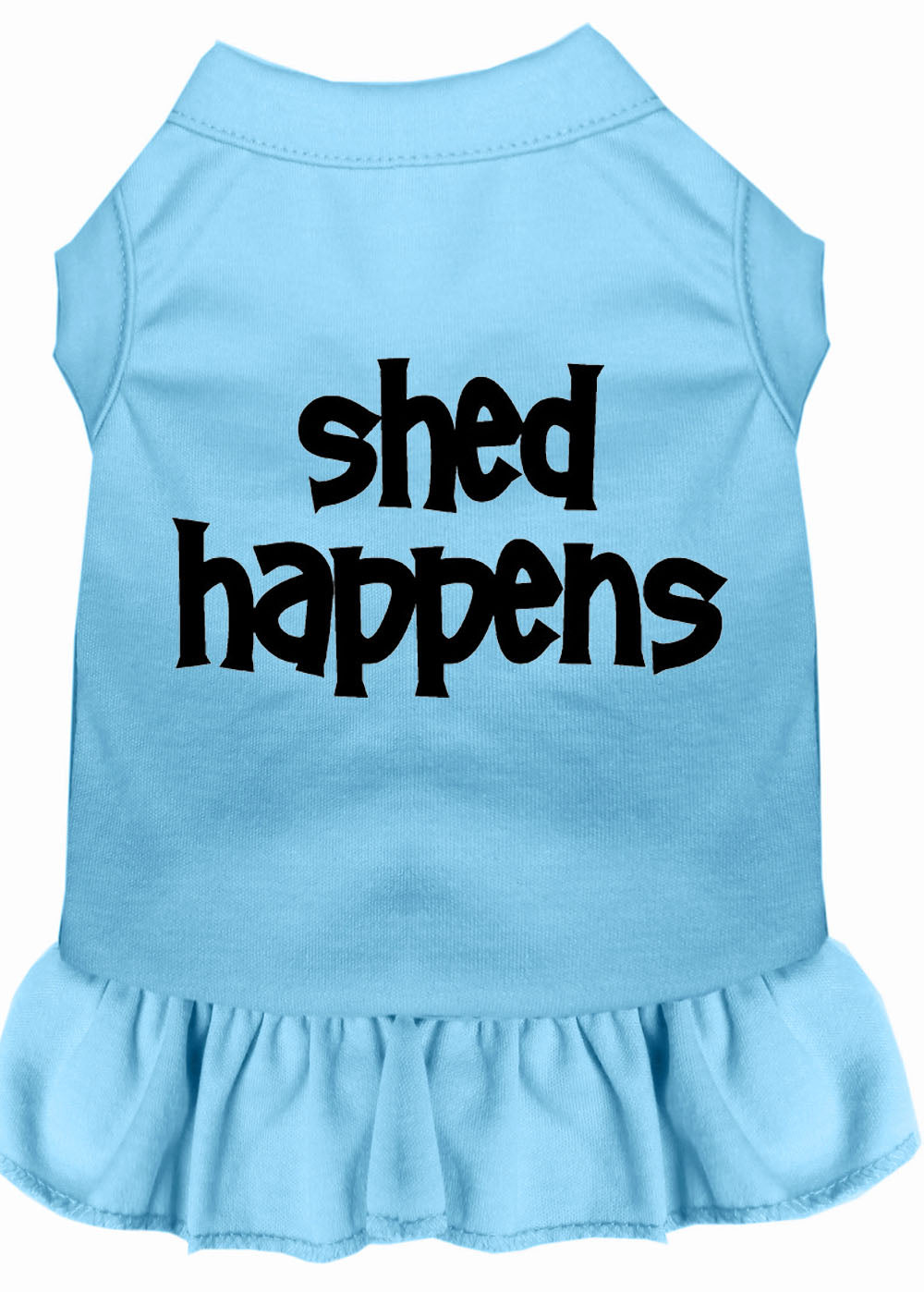Dog Dress, Pet Dog & Cat Dress Screen Printed, "Shed Happens" - DOGGO'S KING