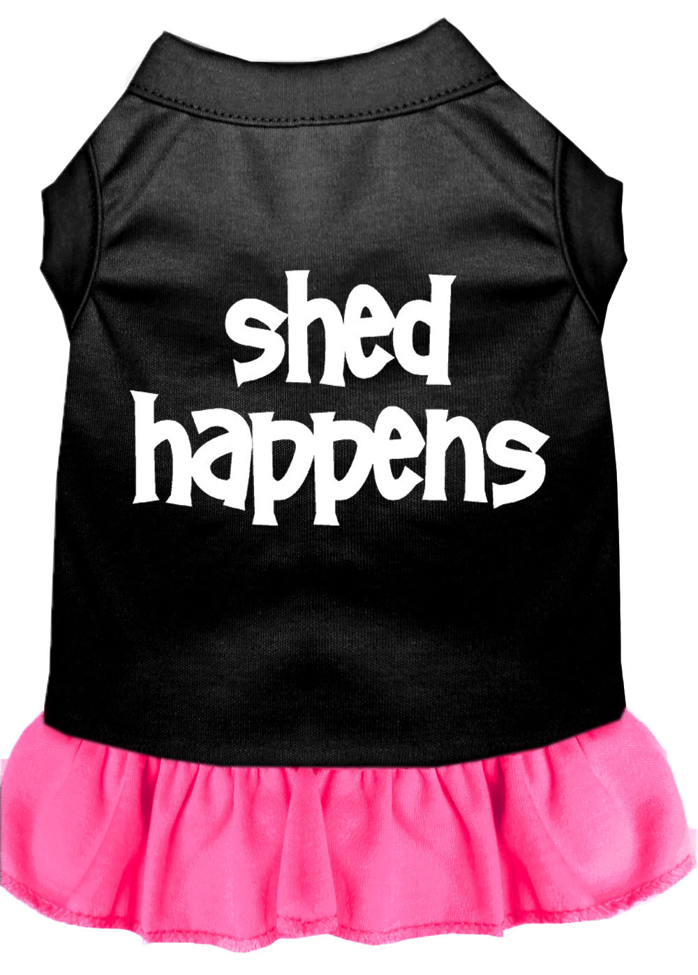 Dog Dress, Pet Dog & Cat Dress Screen Printed, "Shed Happens" - DOGGO'S KING