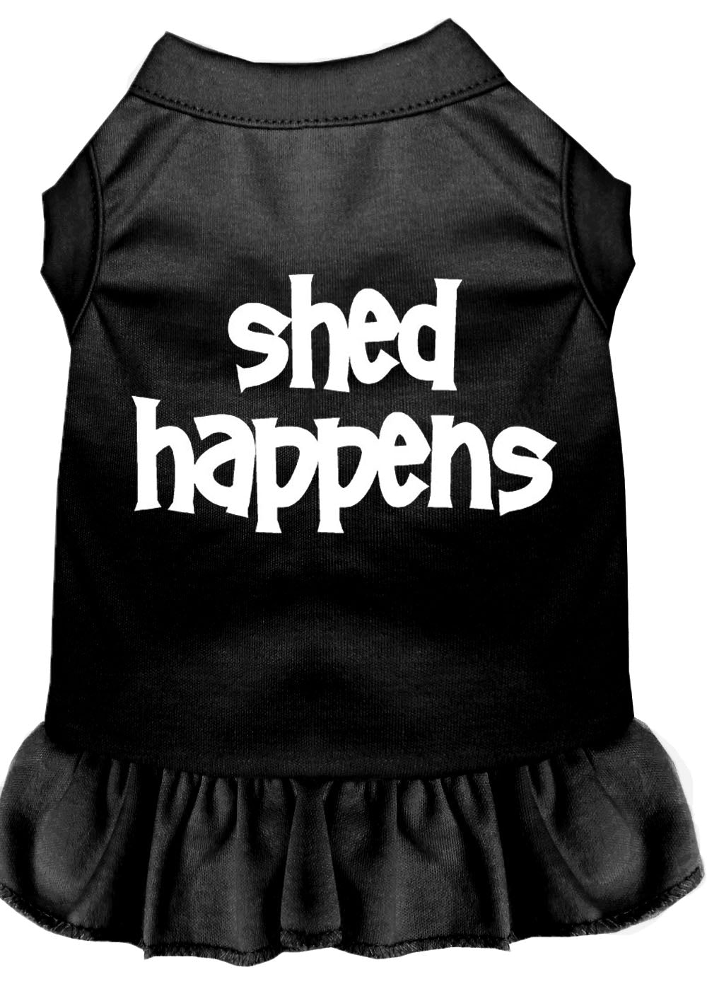 Dog Dress, Pet Dog & Cat Dress Screen Printed, "Shed Happens" - DOGGO'S KING
