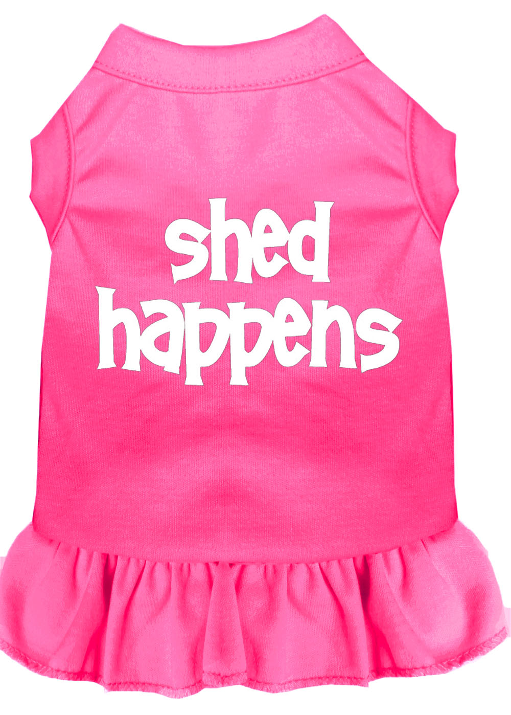 Dog Dress, Pet Dog & Cat Dress Screen Printed, "Shed Happens" - DOGGO'S KING