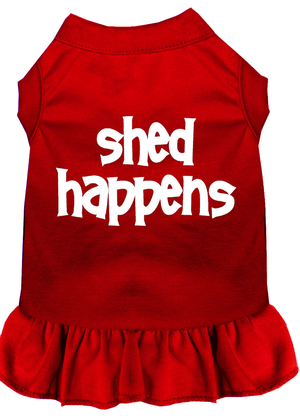 Dog Dress, Pet Dog & Cat Dress Screen Printed, "Shed Happens" - DOGGO'S KING