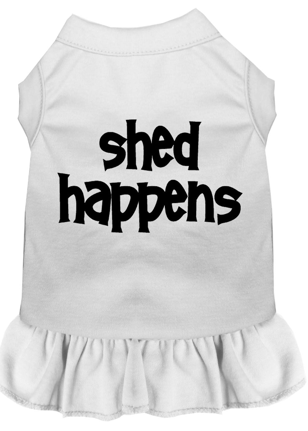 Dog Dress, Pet Dog & Cat Dress Screen Printed, "Shed Happens" - DOGGO'S KING