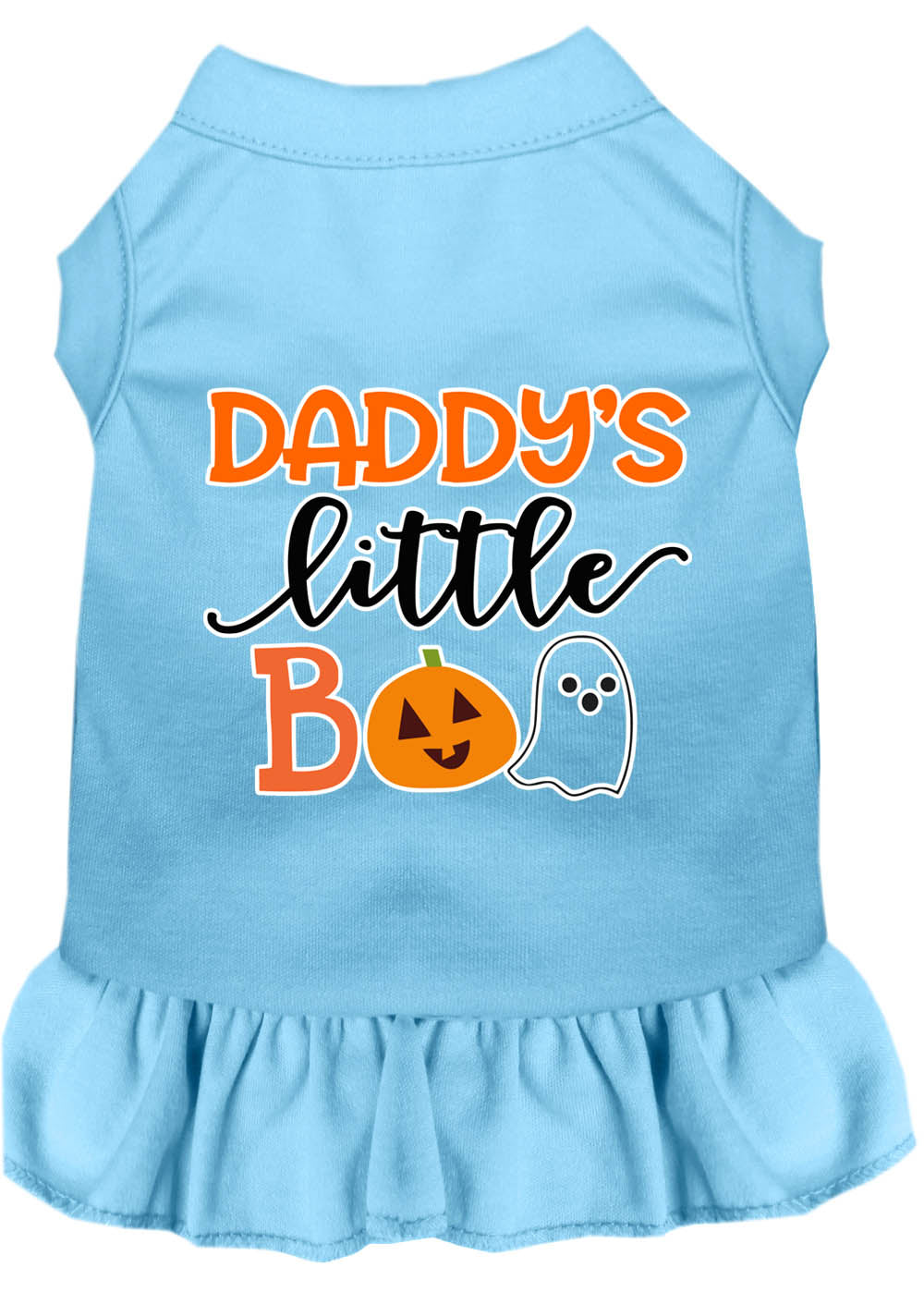 Halloween Pet Dog & Cat Dress Screen Printed, "Daddy's Little Boo" - DOGGO'S KING