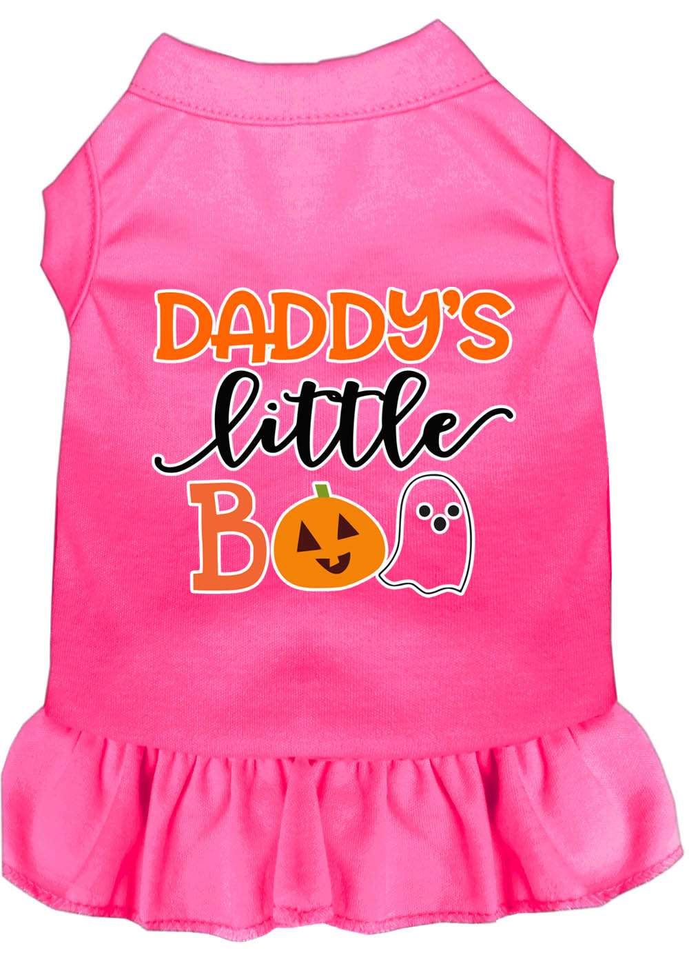 Halloween Pet Dog & Cat Dress Screen Printed, "Daddy's Little Boo" - DOGGO'S KING