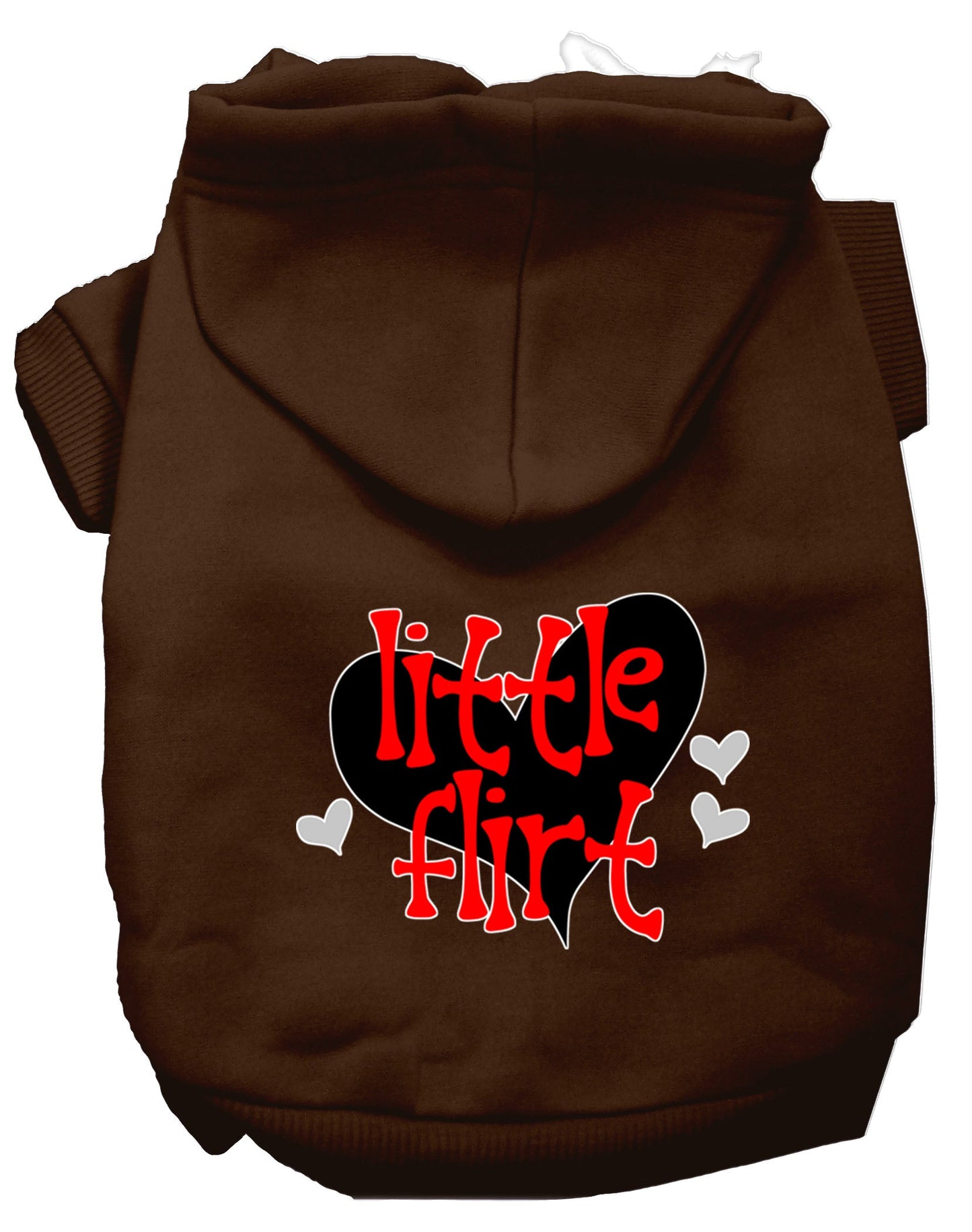 Pet, Dog & Cat Hoodie Screen Printed, "Little Flirt"
