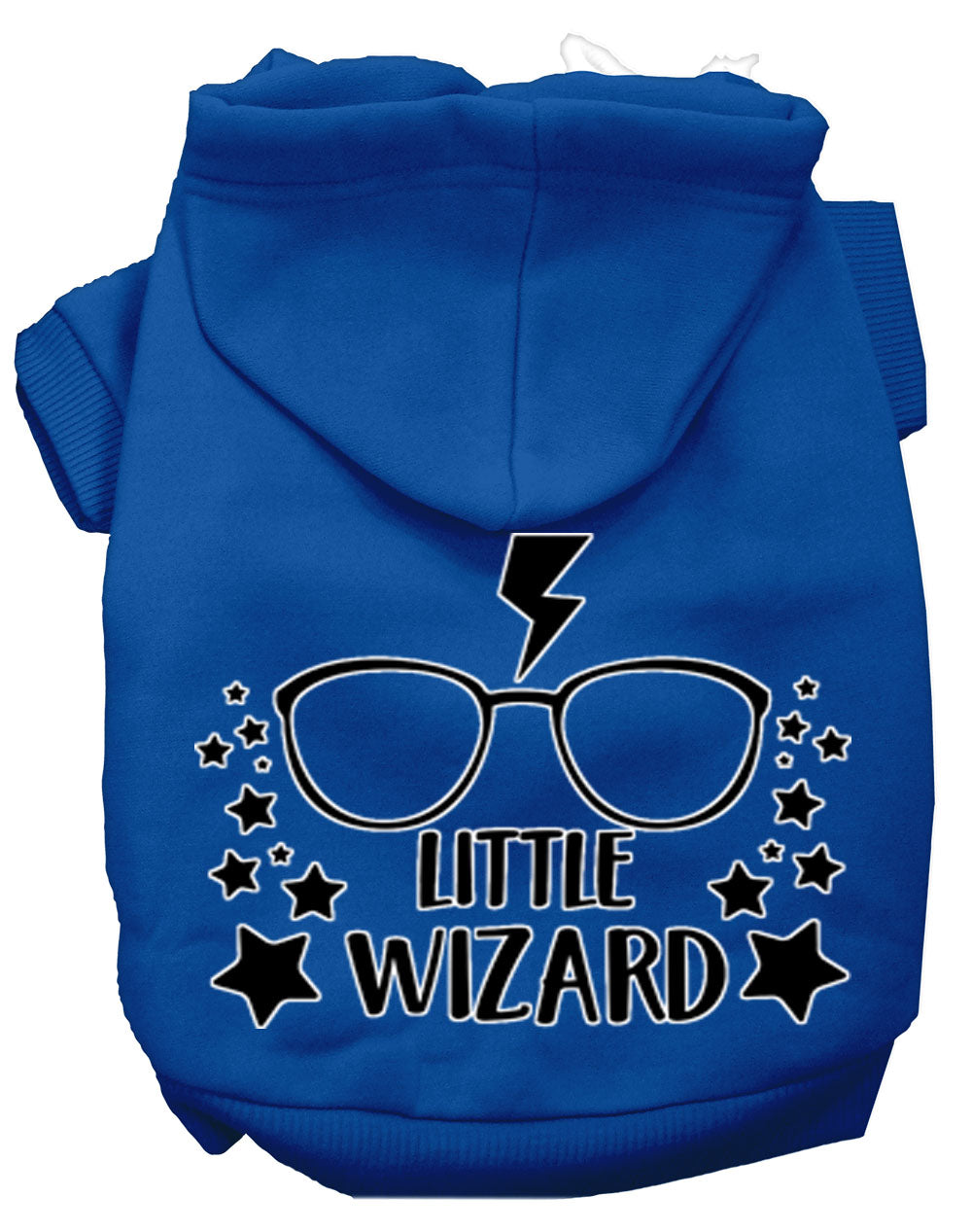 Pet Dog & Cat Hoodie Screen Printed, "Little Wizard"
