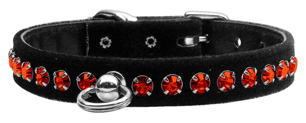 Dog, Puppy and Pet Collar, "Black Velvet Crystal Elite" - DOGGO'S KING