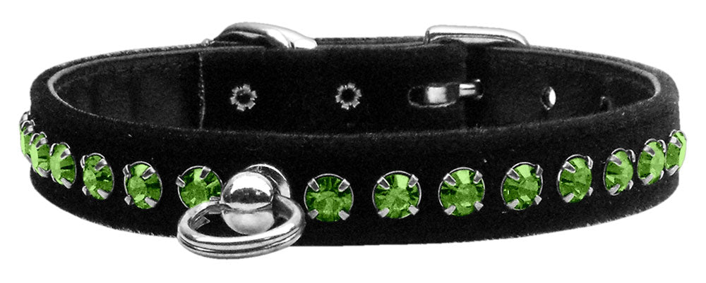 Dog, Puppy and Pet Collar, "Black Velvet Crystal Elite" - DOGGO'S KING