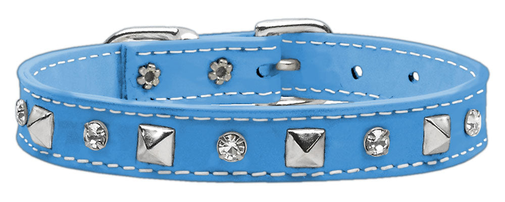 Dog, Puppy and Pet Collar, "Patent Crystal & Pyramid" - DOGGO'S KING