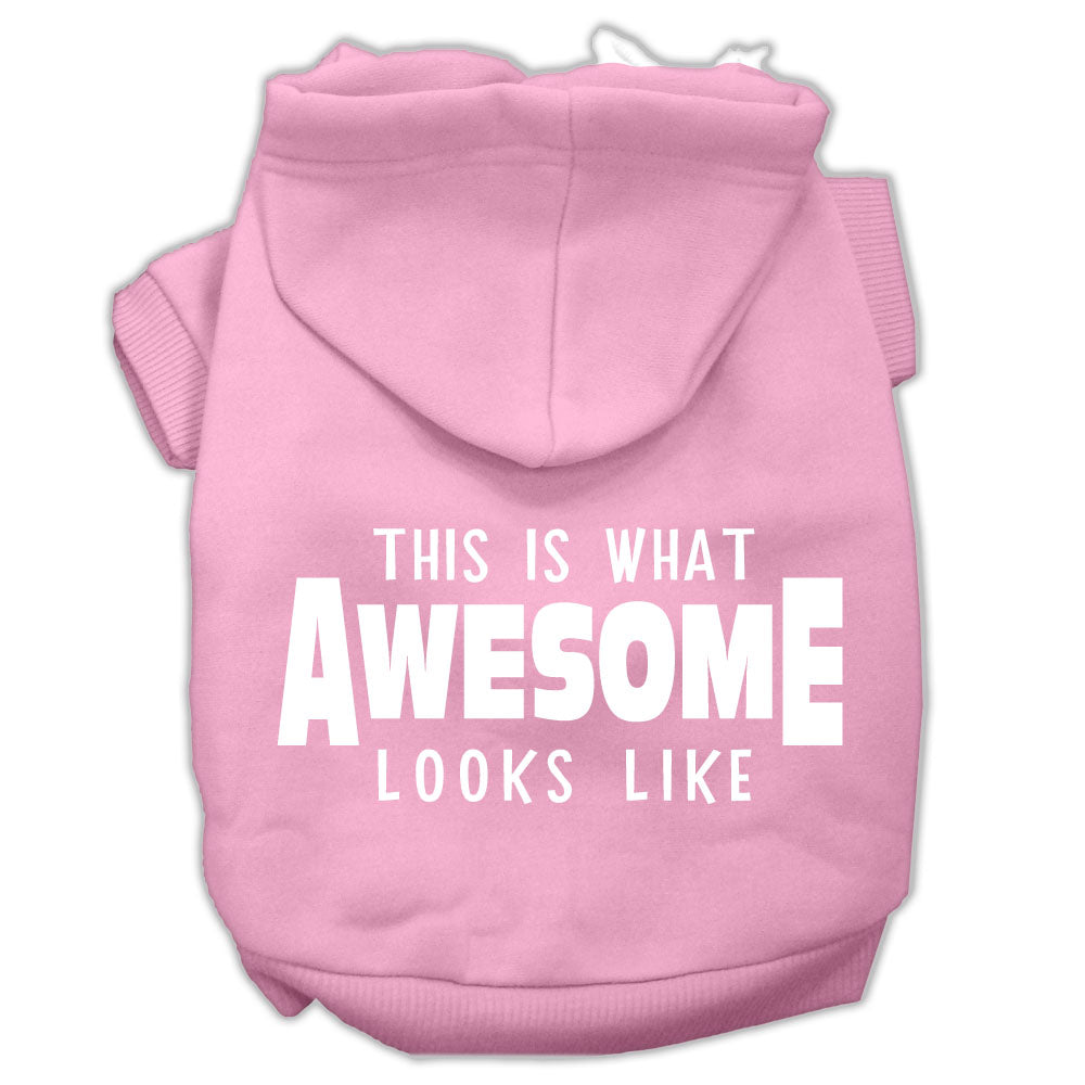 Pet Dog & Cat Hoodie Screen Printed, "This Is What Awesome Looks Like"