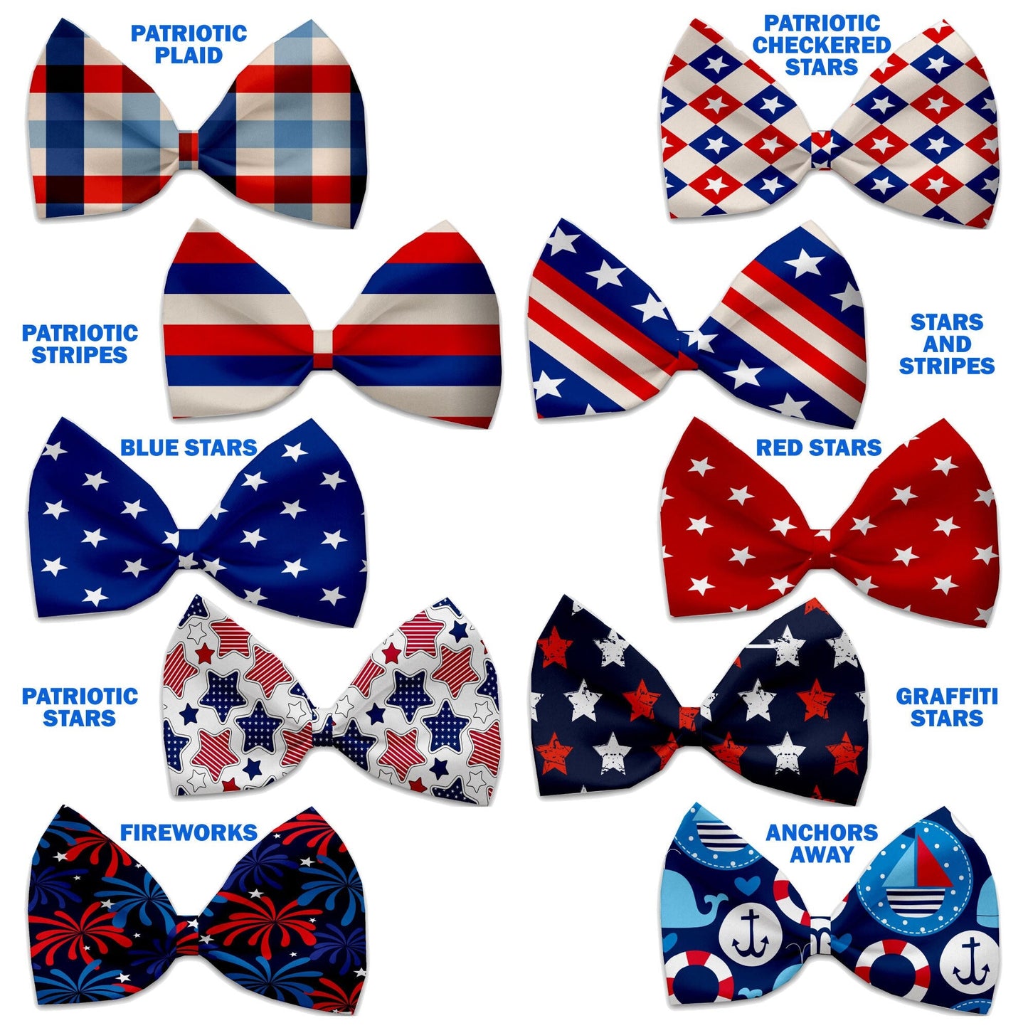 Pet, Dog & Cat Bow Ties, "Patriotic Collection" - DOGGO'S KING