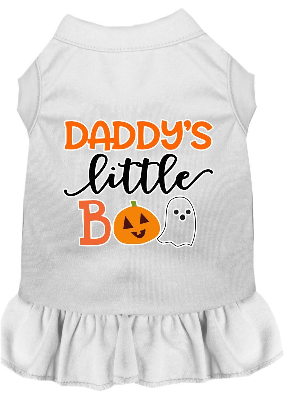 Halloween Pet Dog & Cat Dress Screen Printed, "Daddy's Little Boo" - DOGGO'S KING