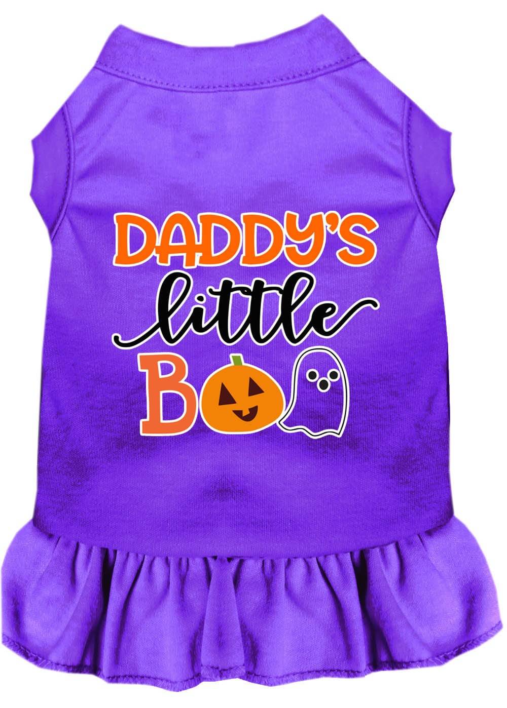 Halloween Pet Dog & Cat Dress Screen Printed, "Daddy's Little Boo" - DOGGO'S KING