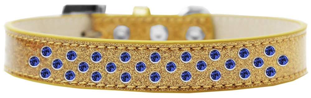 Dog, Puppy & Pet Ice Cream Collar, "Blue Crystal Rimsets Sprinkles" - DOGGO'S KING