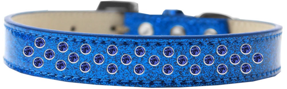 Dog, Puppy & Pet Ice Cream Collar, "Blue Crystal Rimsets Sprinkles" - DOGGO'S KING