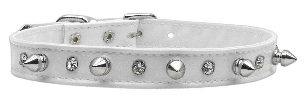 Dog, Puppy and Pet Collar, "Patent Crystal & Spike" - DOGGO'S KING