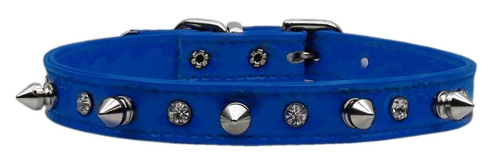 Dog, Puppy and Pet Collar, "Patent Crystal & Spike" - DOGGO'S KING