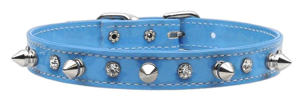 Dog, Puppy and Pet Collar, "Patent Crystal & Spike" - DOGGO'S KING