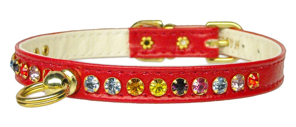 Dog, Puppy & Pet Collar, "#26 One Row Confetti Crystal Jewelry Set" - DOGGO'S KING
