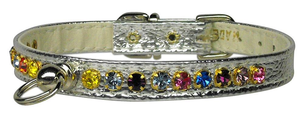 Dog, Puppy & Pet Collar, "#26 One Row Confetti Crystal Jewelry Set" - DOGGO'S KING
