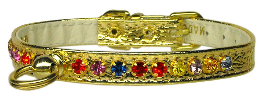 Dog, Puppy & Pet Collar, "#26 One Row Confetti Crystal Jewelry Set" - DOGGO'S KING