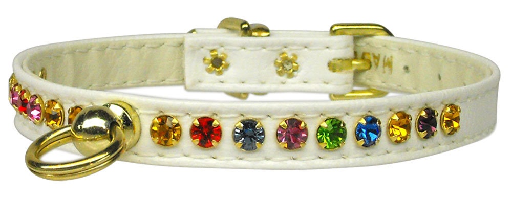 Dog, Puppy & Pet Collar, "#26 One Row Confetti Crystal Jewelry Set" - DOGGO'S KING