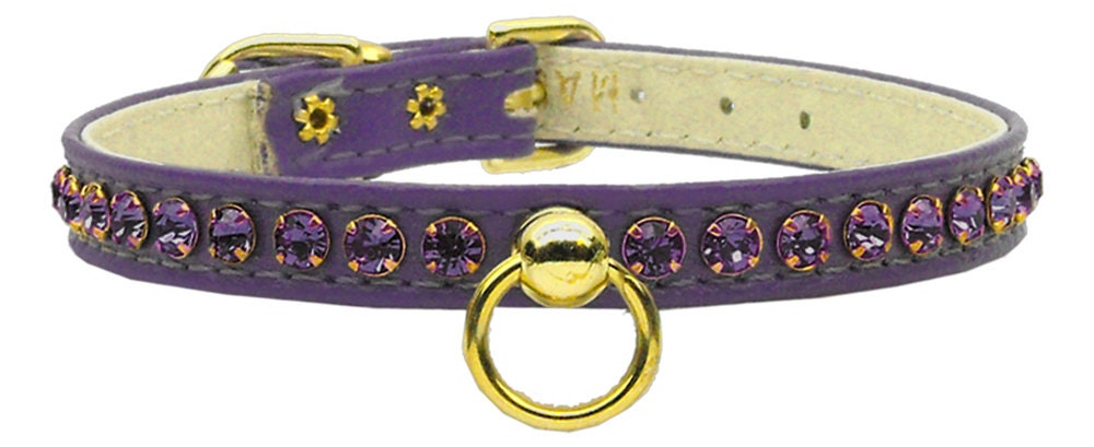 Dog, Puppy & Pet Collar, "Petite Rhinestone" - DOGGO'S KING