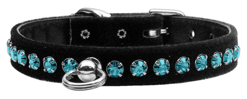 Dog, Puppy and Pet Collar, "Black Velvet Crystal Elite" - DOGGO'S KING