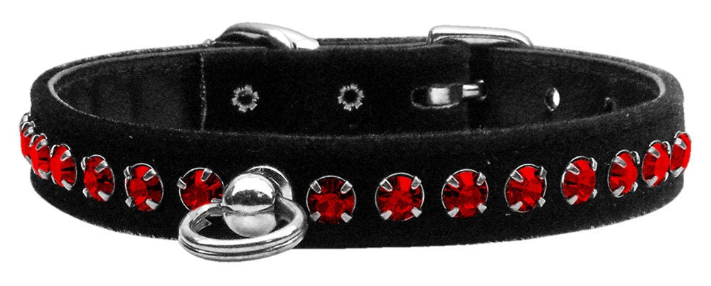 Dog, Puppy and Pet Collar, "Black Velvet Crystal Elite" - DOGGO'S KING