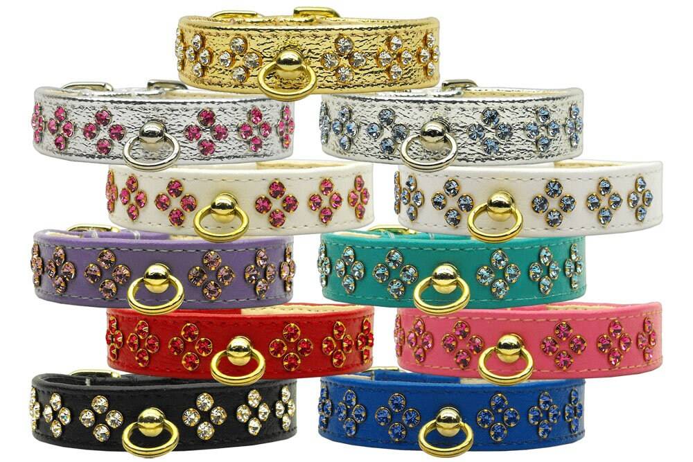 Dog, Puppy & Pet Collar, "Tiara Rhinestone" - DOGGO'S KING