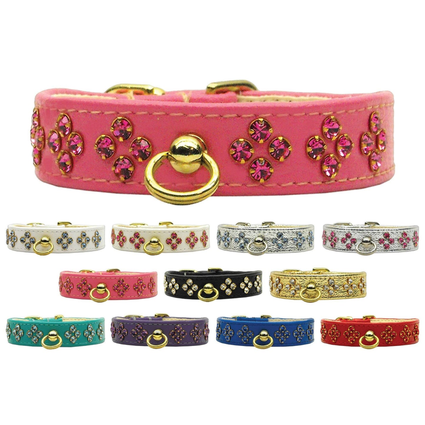 Dog, Puppy & Pet Collar, "Tiara Rhinestone" - DOGGO'S KING