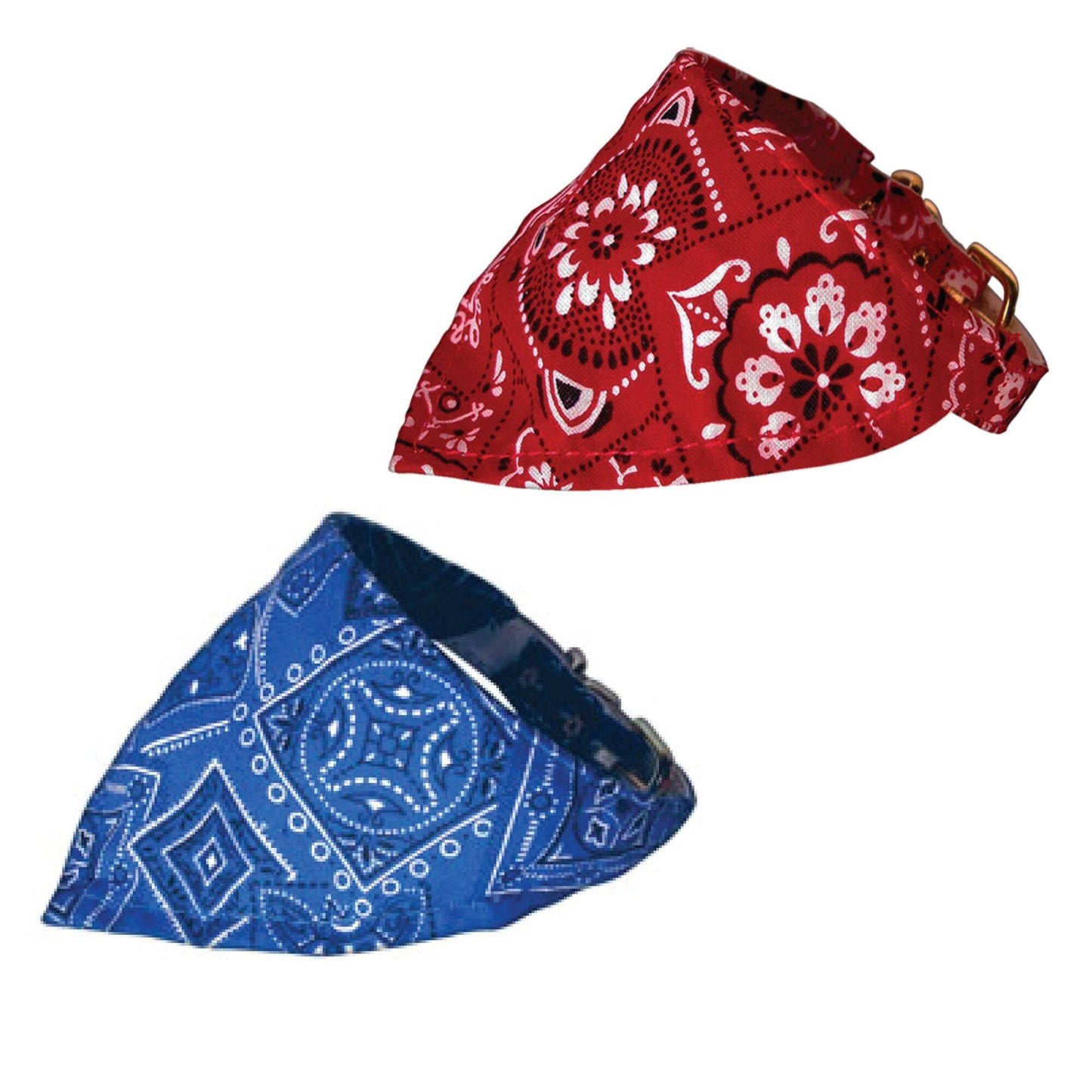 Pet and Dog Bandana Collar, "Western Group" *Choose from: Red Western or Blue Western* - DOGGO'S KING