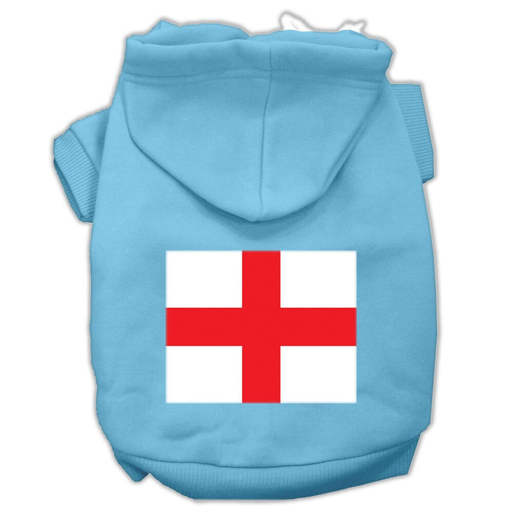 Pet Dog & Cat Hoodie Screen Printed, "St. George's Cross"