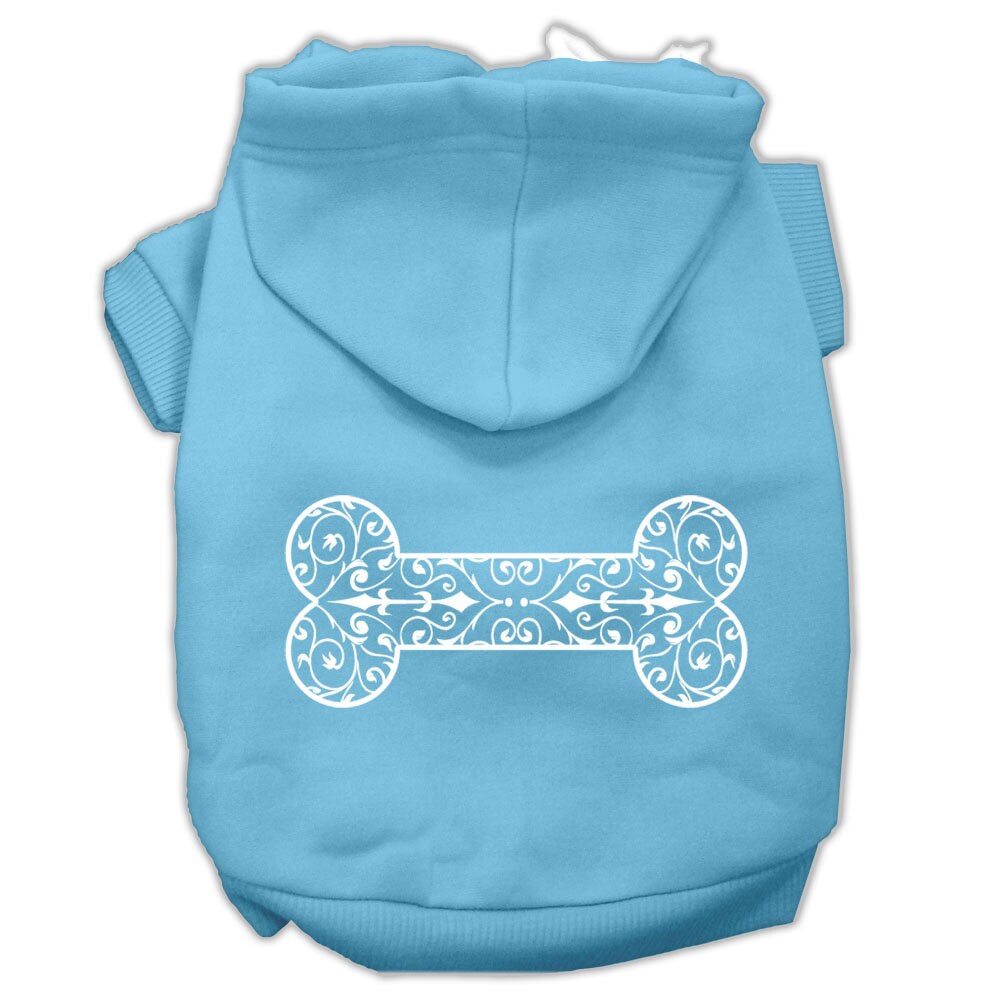 Pet, Dog & Cat Hoodie Screen Printed, "Henna Bone"