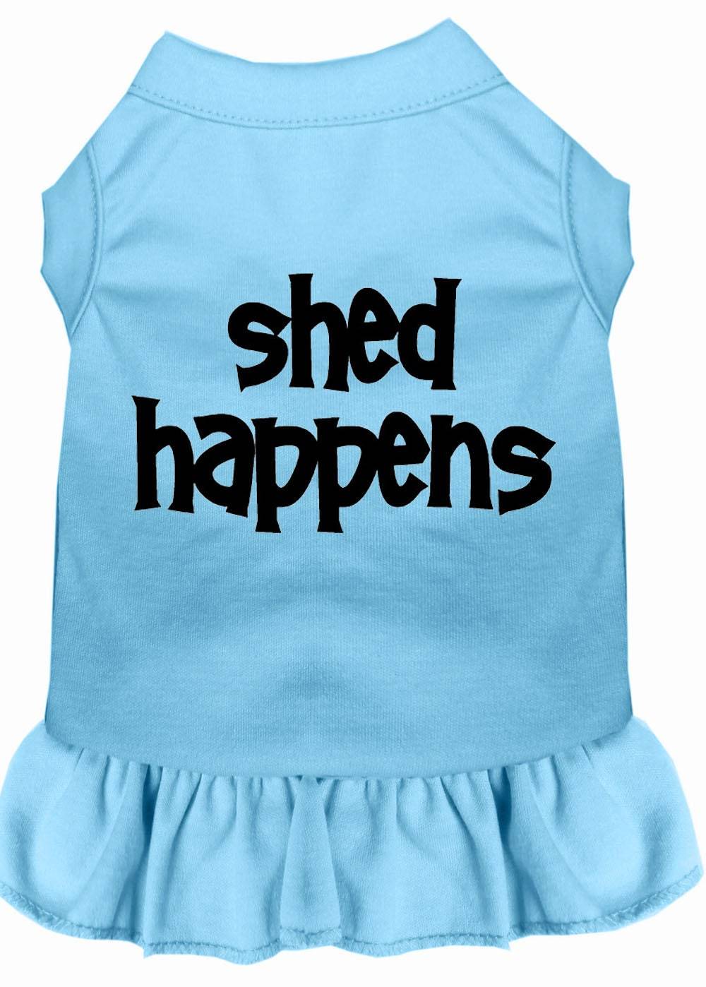 Dog Dress, Pet Dog & Cat Dress Screen Printed, "Shed Happens" - DOGGO'S KING