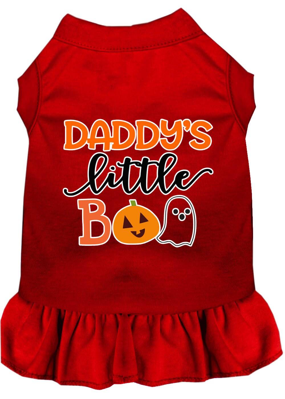 Halloween Pet Dog & Cat Dress Screen Printed, "Daddy's Little Boo" - DOGGO'S KING