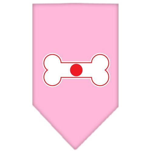 Pet and Dog Bandana Screen Printed, "Bone Shaped Flag Japan"