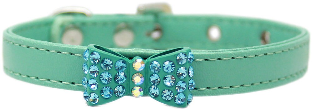 Dog, Puppy & Pet Fashion Collar, "Bow-Dacious Crystal" - DOGGO'S KING