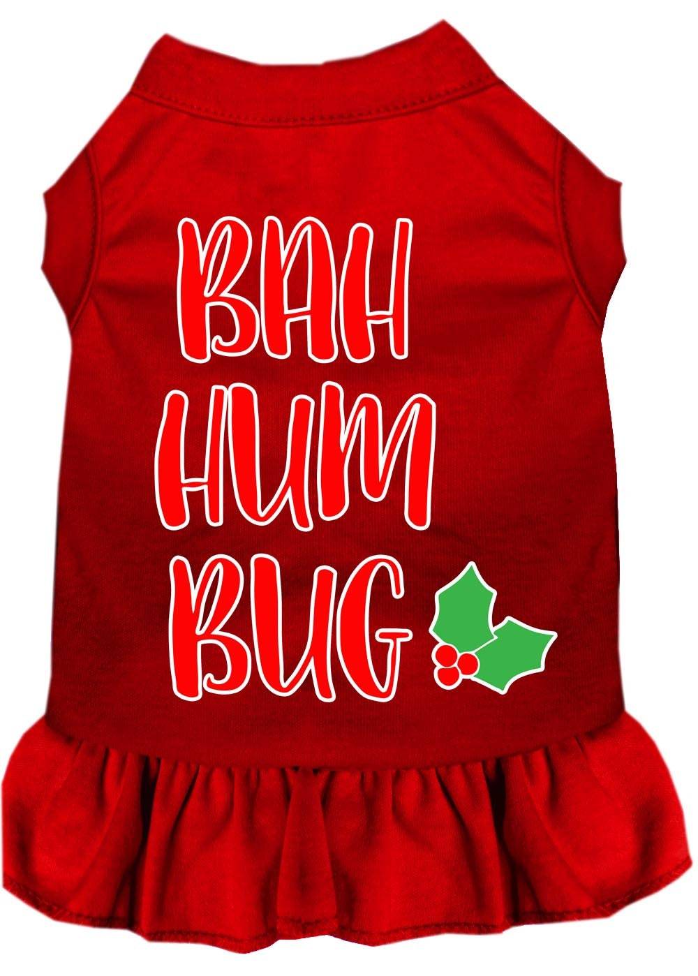 Christmas Pet Dog & Cat Dress Screen Printed, "Bah Humbug" - DOGGO'S KING