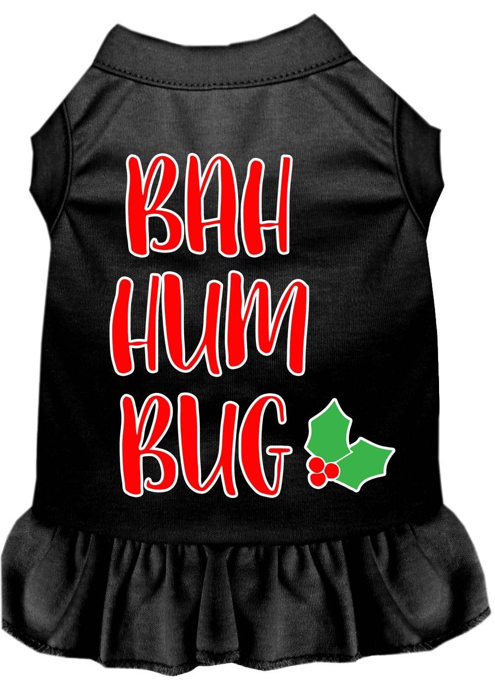 Christmas Pet Dog & Cat Dress Screen Printed, "Bah Humbug" - DOGGO'S KING