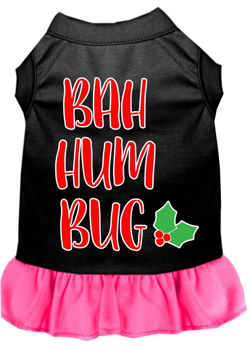 Christmas Pet Dog & Cat Dress Screen Printed, "Bah Humbug" - DOGGO'S KING