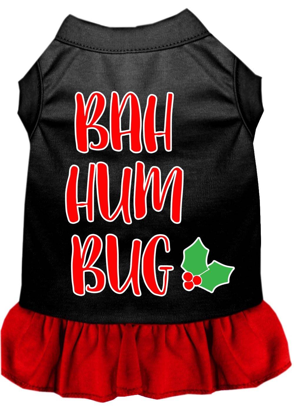 Christmas Pet Dog & Cat Dress Screen Printed, "Bah Humbug" - DOGGO'S KING