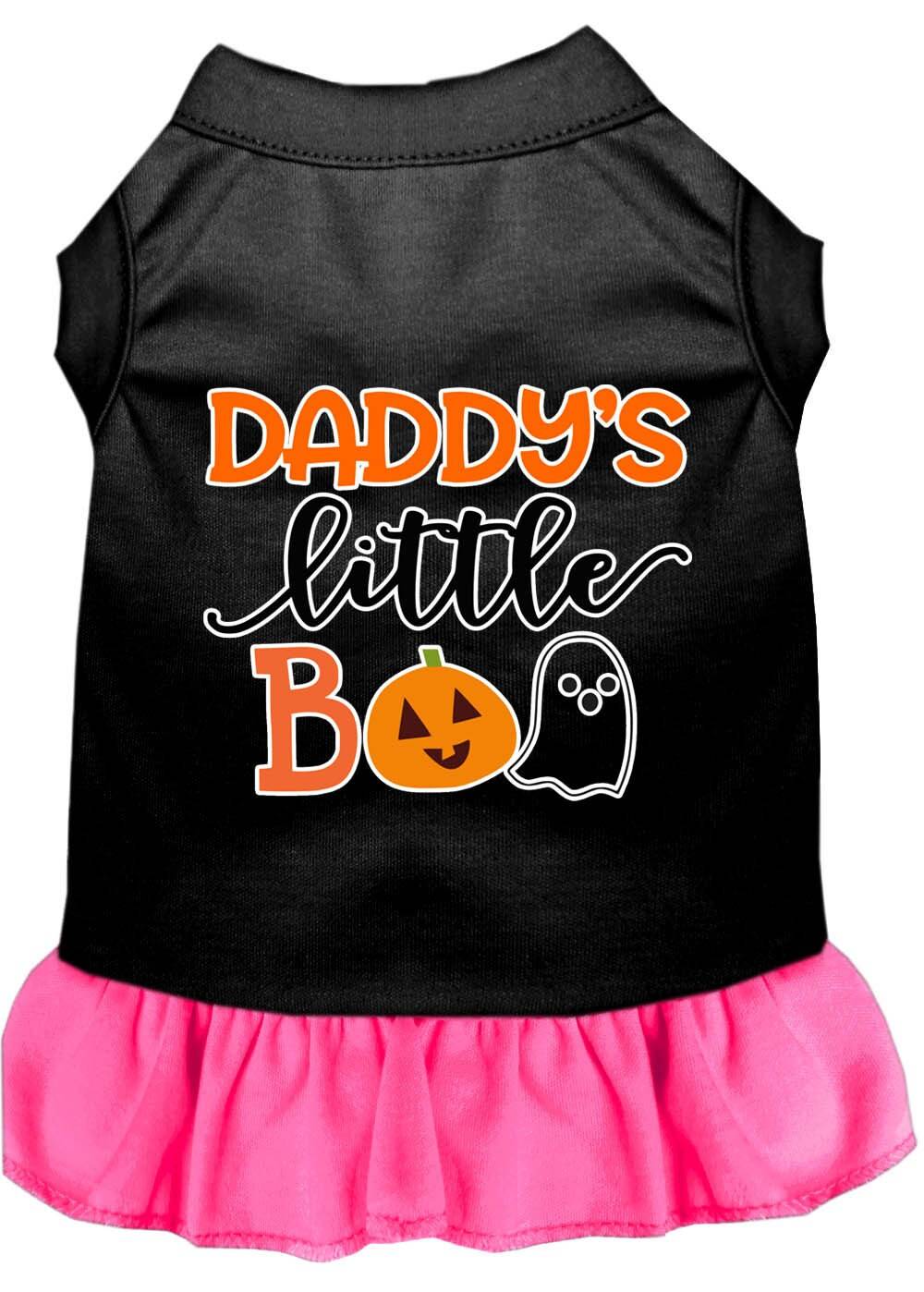 Halloween Pet Dog & Cat Dress Screen Printed, "Daddy's Little Boo" - DOGGO'S KING