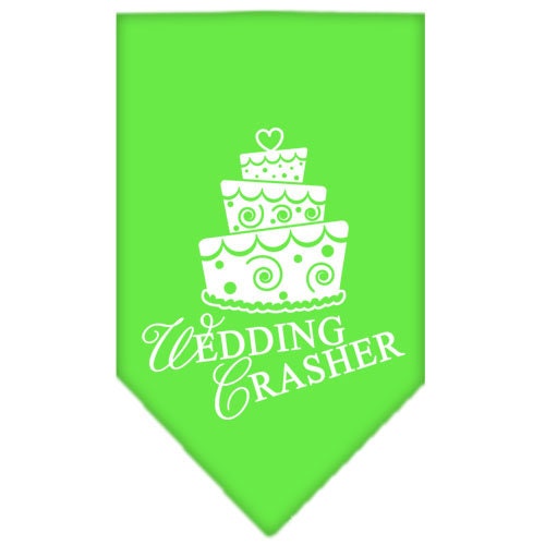 Pet and Dog Bandana Screen Printed, "Wedding Crasher"