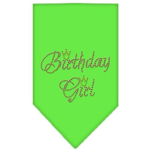 Pet and Dog Bandana Rhinestone, "Birthday Girl"