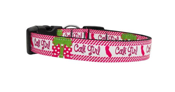 Pet Dog & Cat Nylon Collar or Leash, "Cali Girl" - DOGGO'S KING