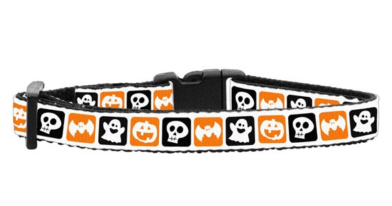 Halloween Pet Dog & Cat Nylon Collar or Leash, "Classic Halloween" - DOGGO'S KING